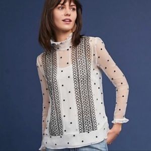 NWT Anthropologie Ranna Gill Lucy Sheer Blouse